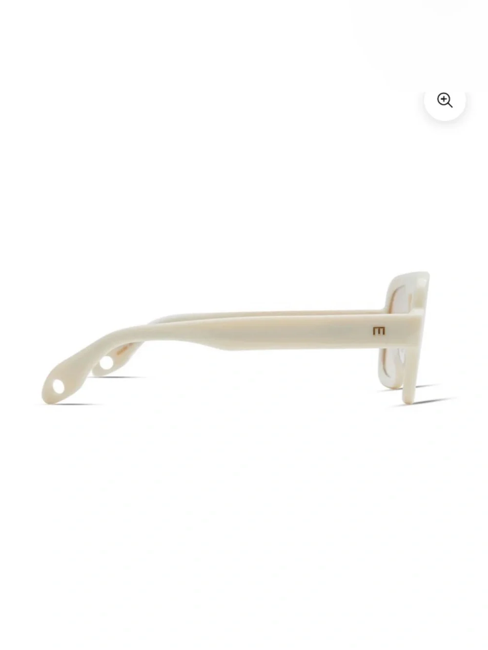 Women’s Cream Oversized Shield Sunglasses
